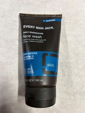 Every Man Jack Daily Energizing Face Wash Skin Revive 5.0 FL OZ Fragrance Free